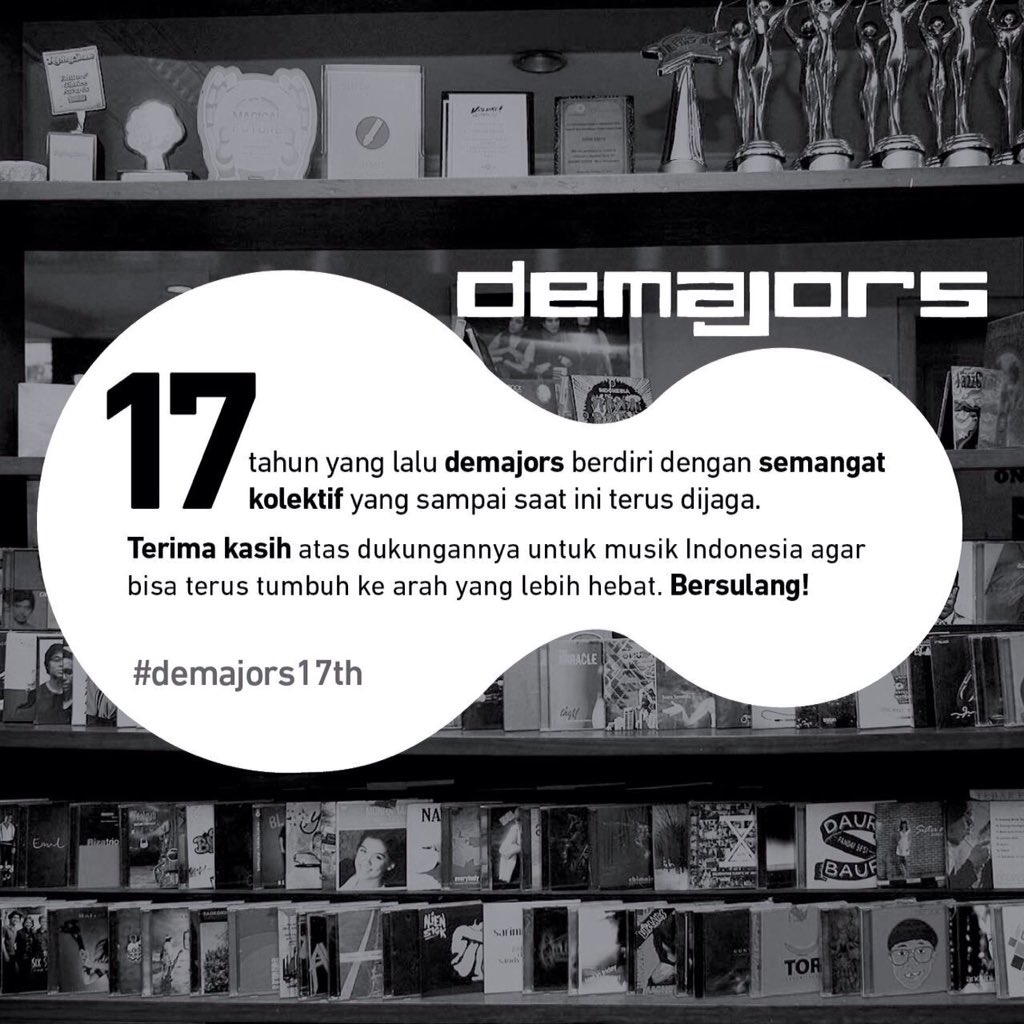 DIRGAHAYU KE-17 TAHUN @demajors_info !!! MAJU TERUS MUSIK INDONESIA!! #demajors17th 🎉🎁