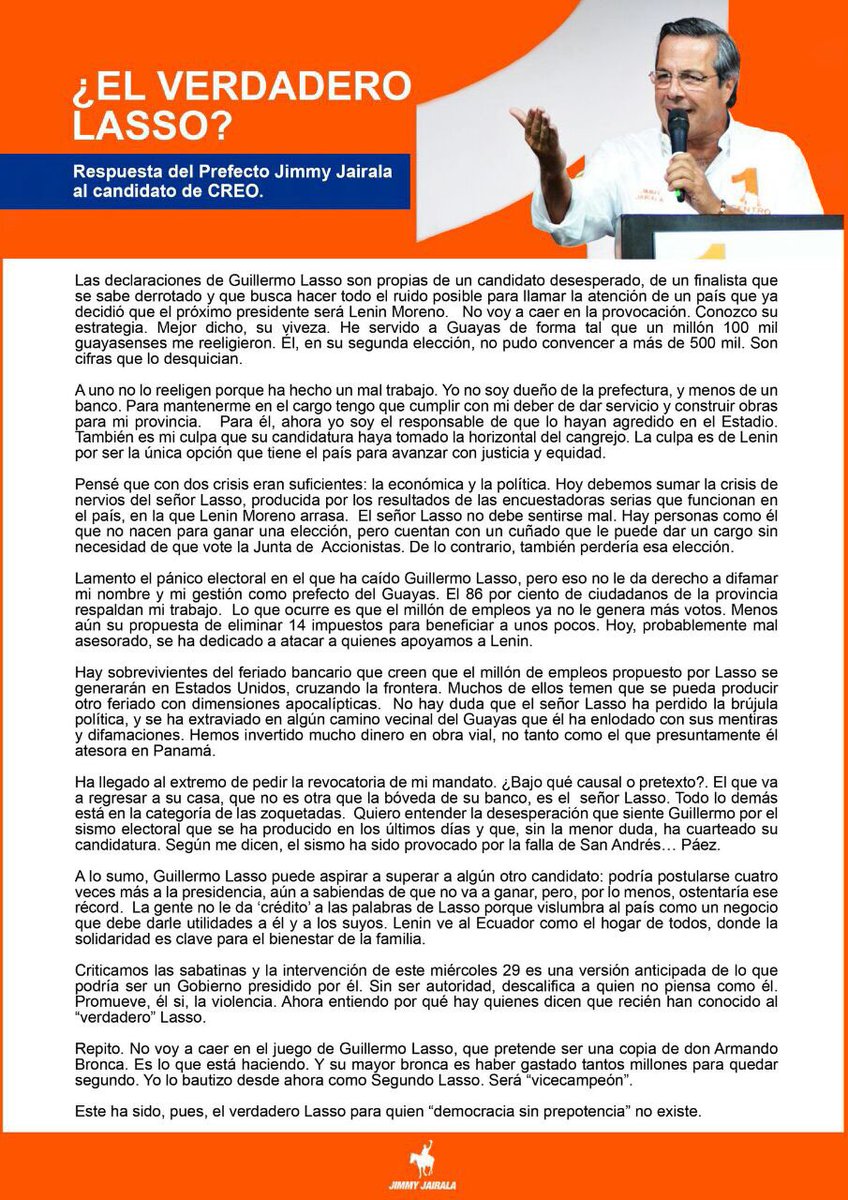 nathalytoledo's tweet photo. Como Vicepdta de @cendemocratico le aclaro al Sr Lasso q tenemos libertad de NO escogerlo como opción de gobierno y no ser agraviados x eso https://t.co/9CxgJkArLv