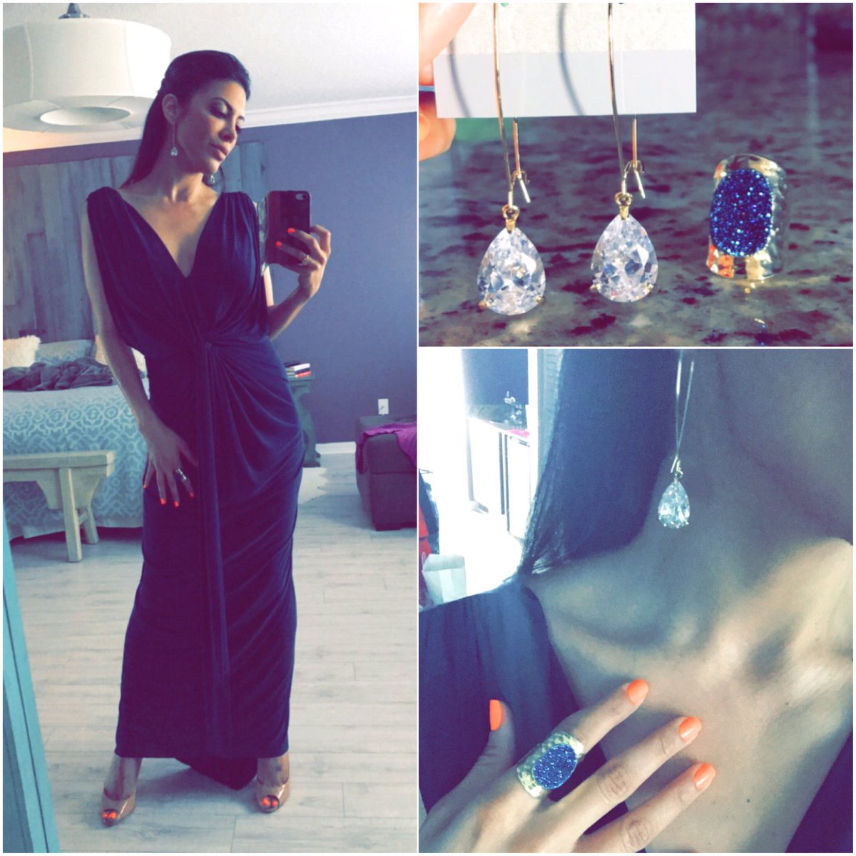KavitaChanne's tweet photo. Thanks @LaLaCoutureGirl for the beautiful dress and accessories! I do love anything navy... 👌🏽#PBIFF2017 https://t.co/sfXMlbiUKx