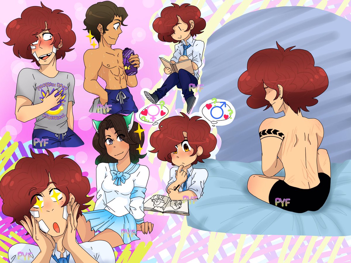 P_Y_F2's tweet image. Finally it works! It send through and now here's the drawing I made =7=)