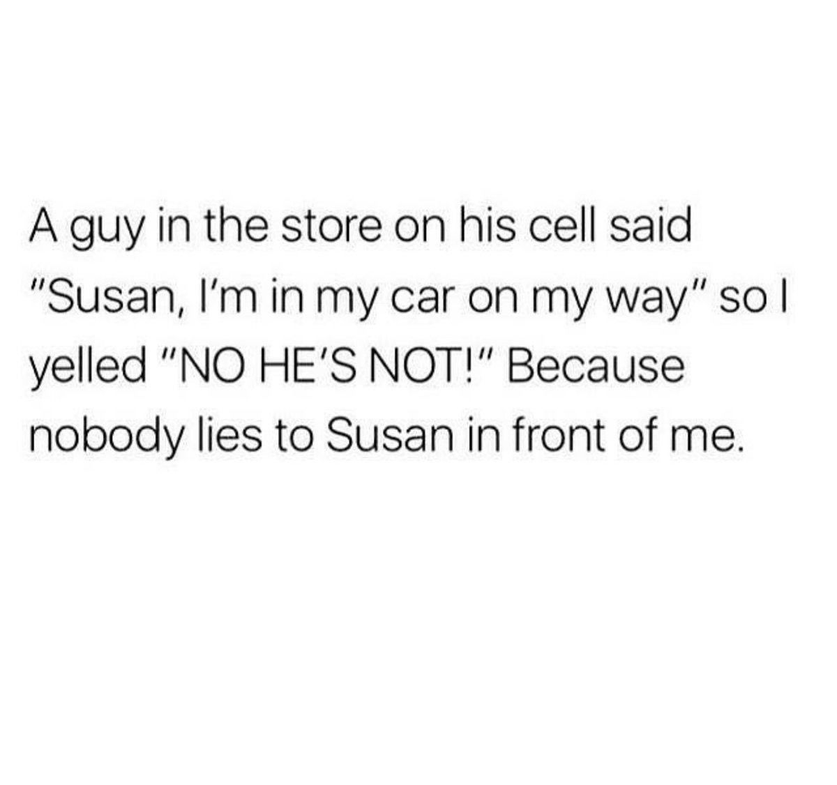 thebanannashow's tweet photo. NOBODY LIES TO SUSAN #HELLARUDE https://t.co/mNxEDyoobP