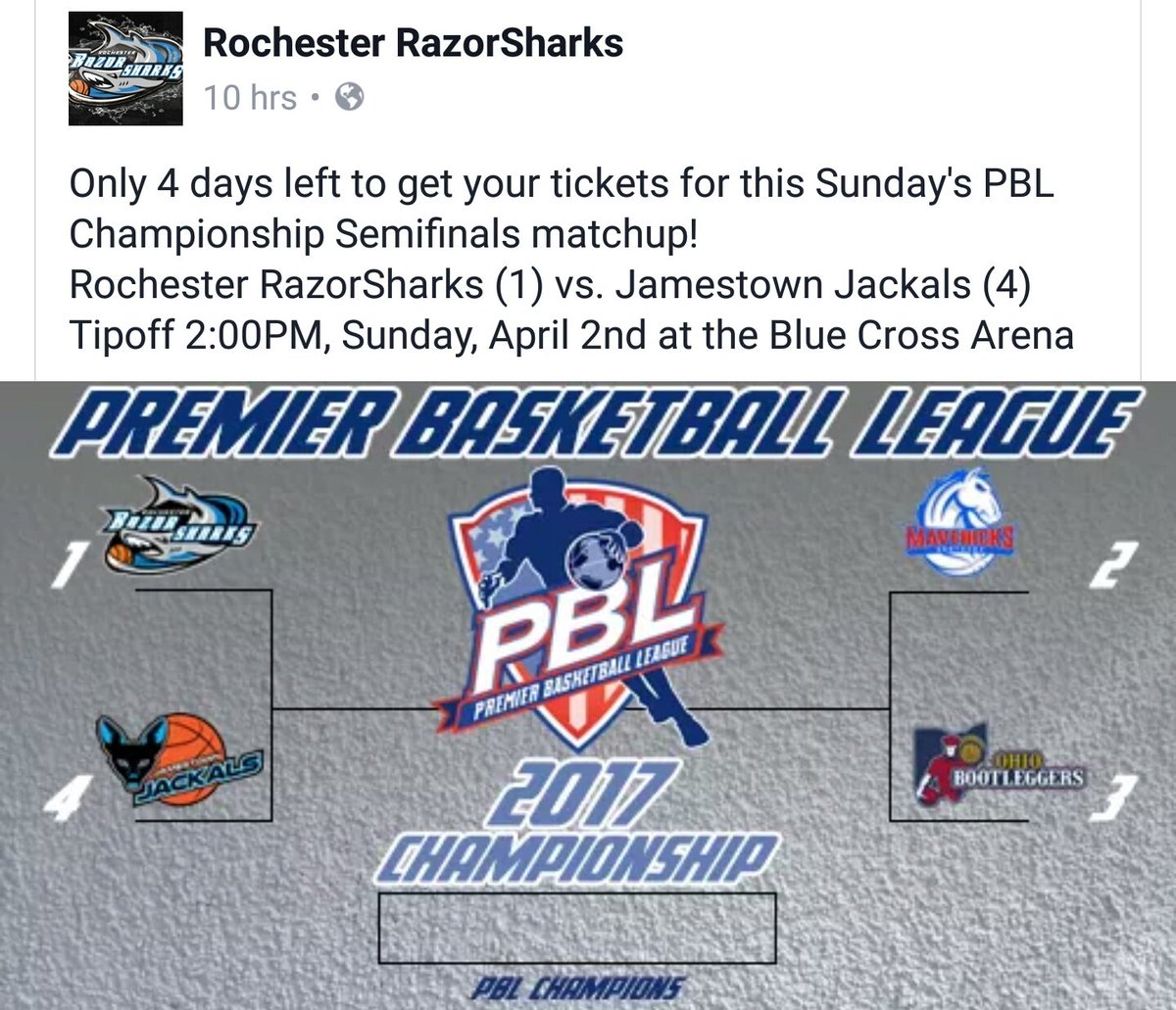 RCJohnson1's tweet photo. PLAYOFFS!!! If you have not been to a game, youre cheating yourself. #Playoffs #SharkBall #4peat @RocRazorSharks @SharkPrezzy https://t.co/07HsPrCg0g