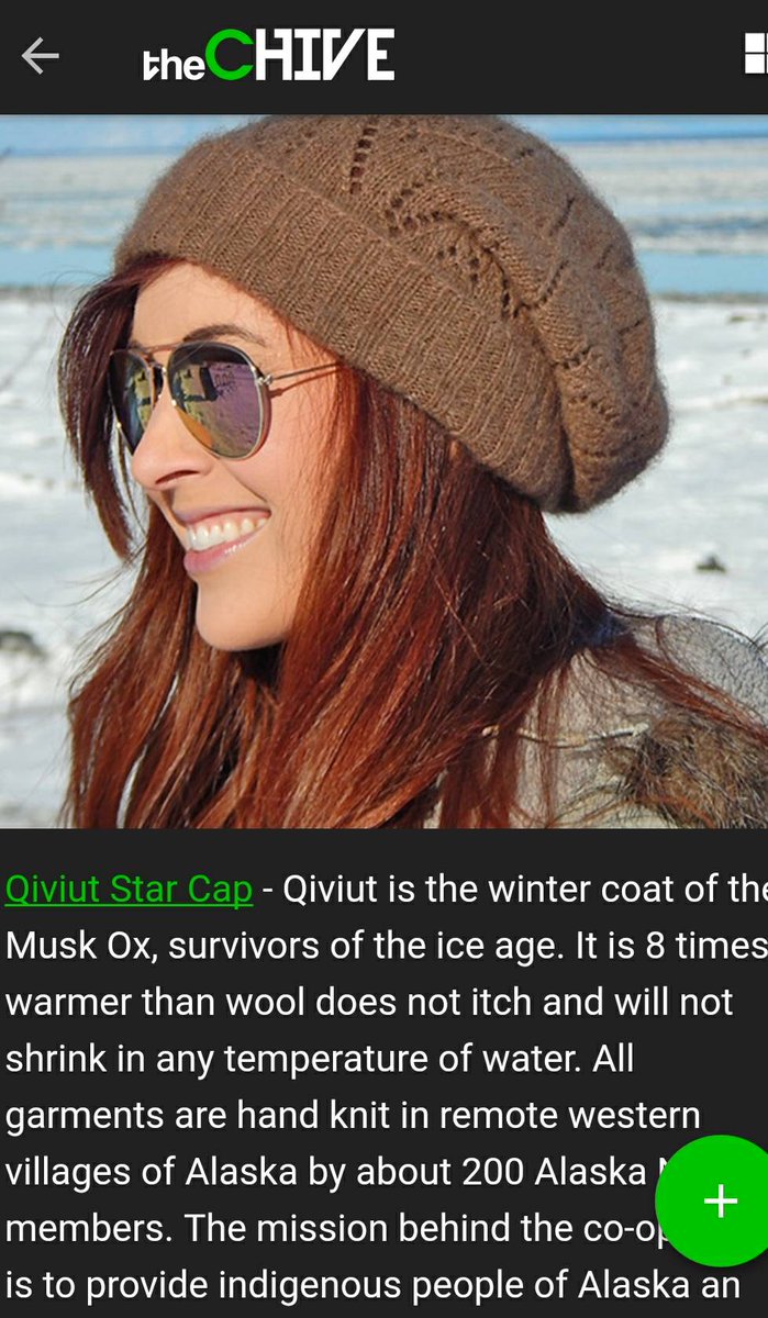 Hey look! We are on <a href="/theCHIVE/">theCHIVE</a> today! #qiviut #chivenation #madeinalaska #alaskannativemade
