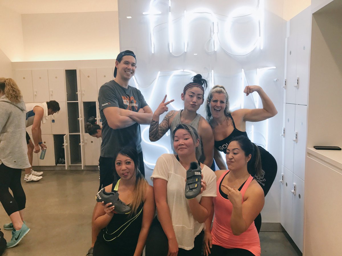 jamielynettec's tweet photo. Aftermath 😂@soulcycle #BLVU @lauryn_takisaki @higafit https://t.co/B5yIVBUzDo