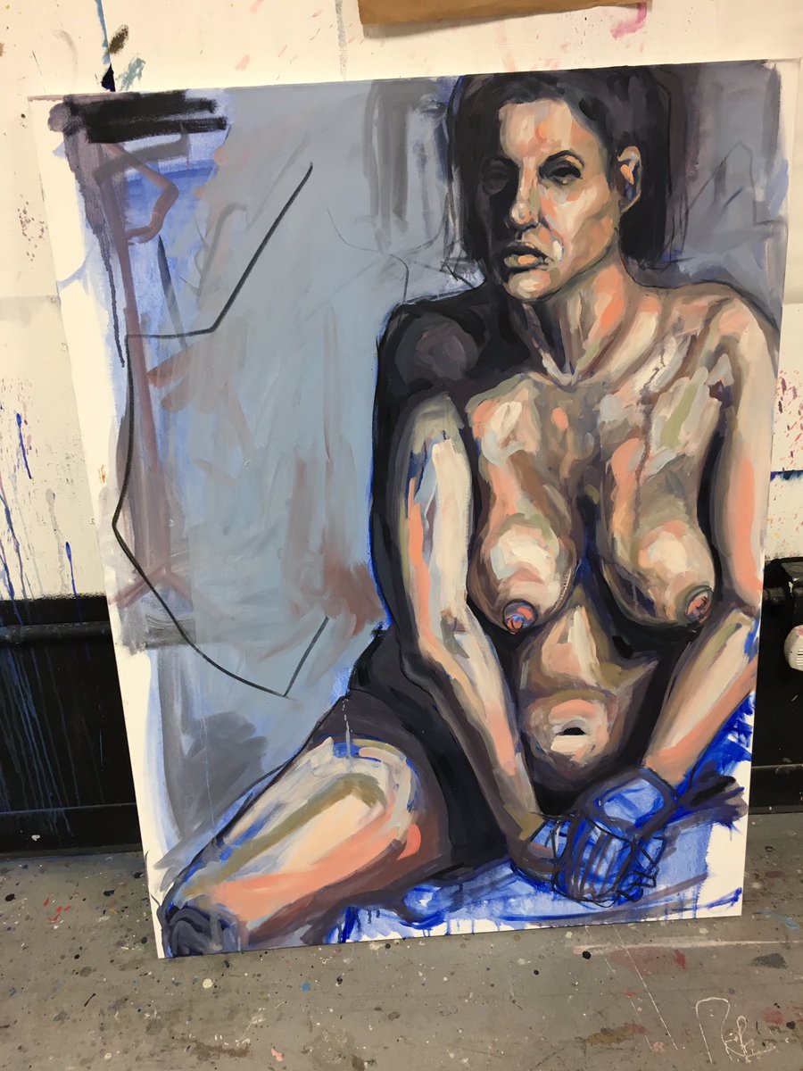 Beautiful work in progress by one of our portfolio students Sophia Santella. #art #hsfa #sculpture #clay #figure