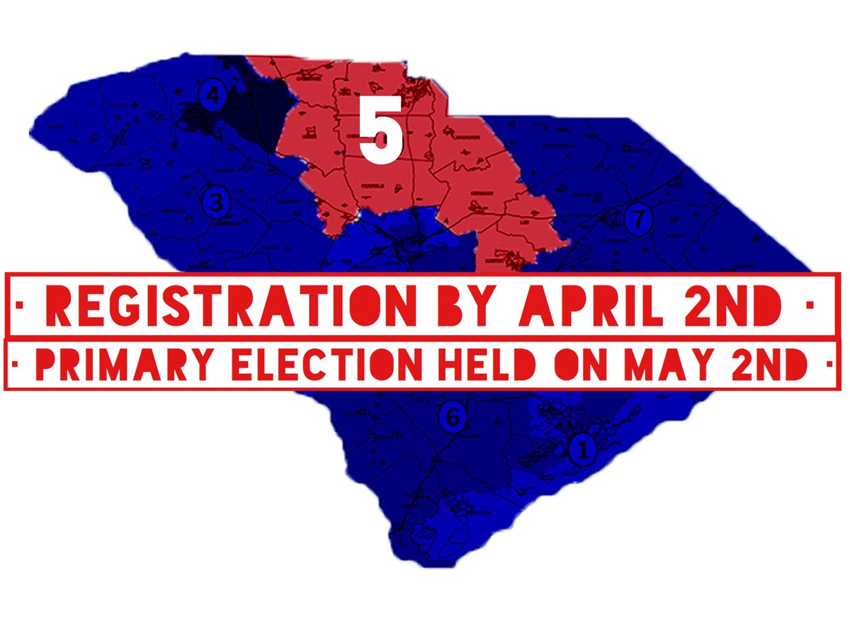 Do you live in the district highlighted in red? If so, you have a special election coming up! Register to vote at uofsc.turbovote.org 🇺🇸