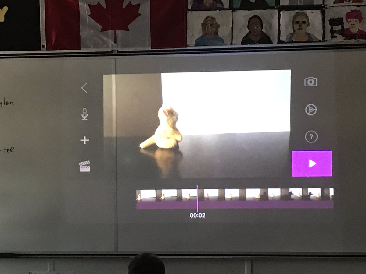 manor_valley's tweet photo. Gr. 6G presenting their Stop Motion animations. Some very creative stuff on display! #rubikscube #puppies #technology @Clay_G https://t.co/ZHyXAx9AWx