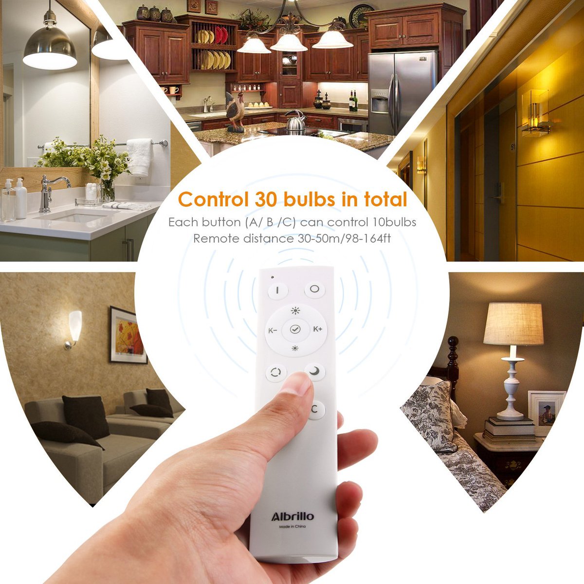 Albrillo_Direct's tweet image. @Albrillo_Direct New Release : Dimmable Bulb, one remote controller can control 30 bulbs in Total amzn.to/2nNY0P0