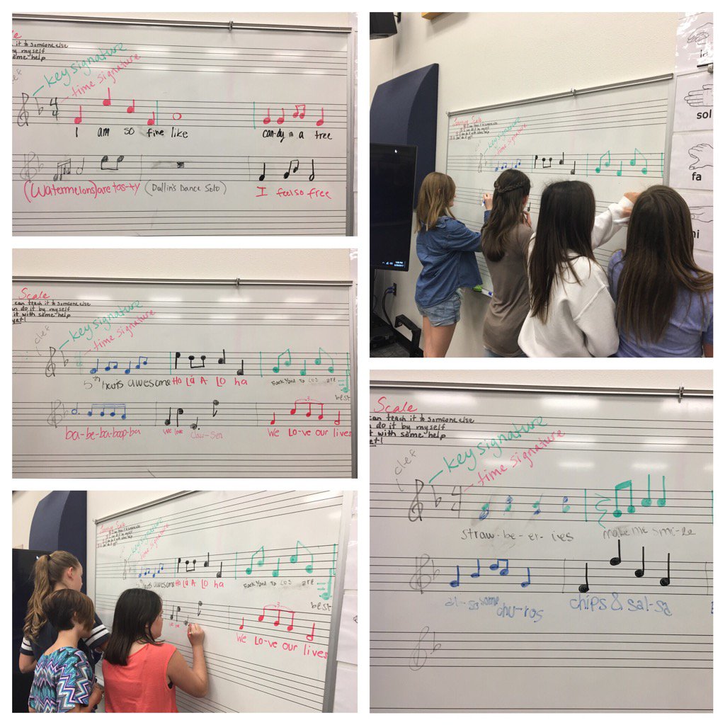 Composing class jingles today! #casteelchoir #creativemusicmaking