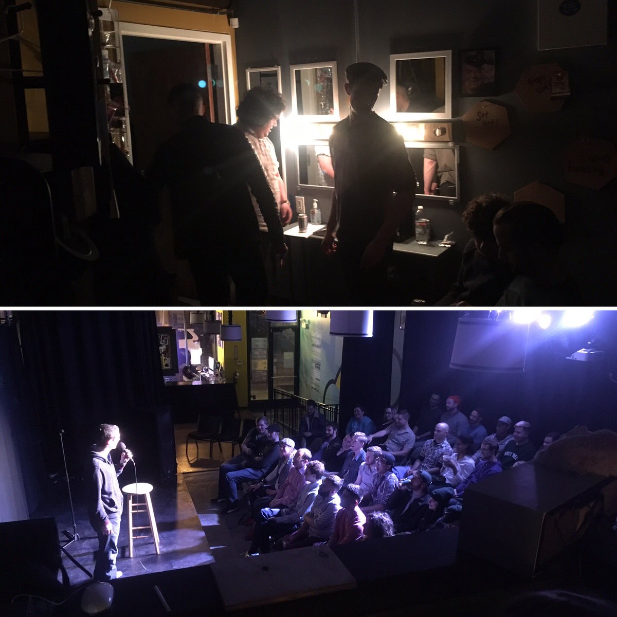 pHStandup's tweet photo. Standing room only in the onstage and offstage tonight at pH Showcase! @ChrisTrani @whatisph @avillechamber https://t.co/OqxyKyvFMc