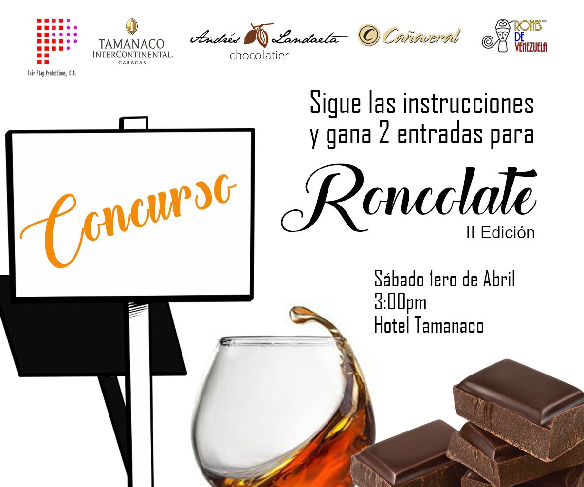 Veronikcs's tweet photo. Este 1ero de Abril tendremos la 2da edición de #Roncolate Cata de Ron y Chocolate. Participa en el concurso o compra tu entrada ¡Falta poco! https://t.co/4XPcfioaXW