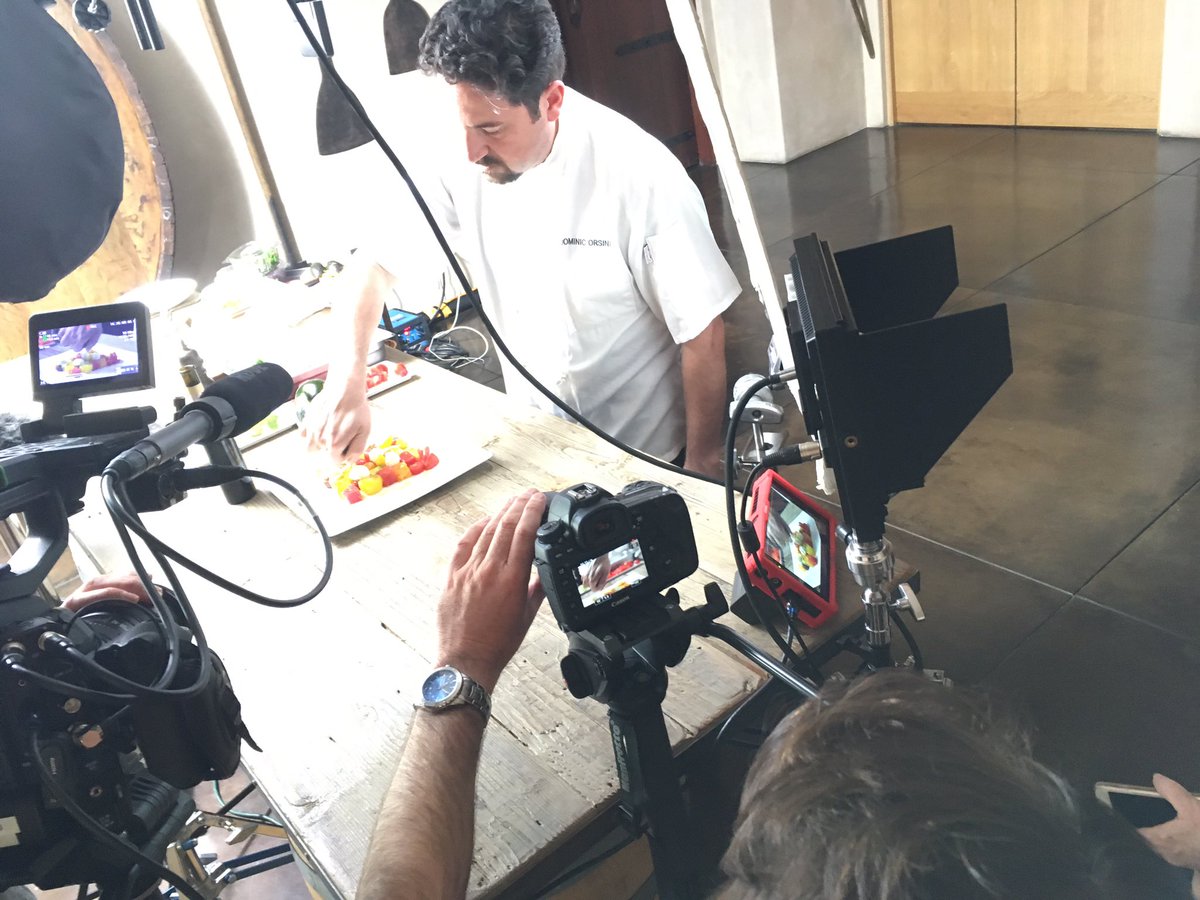 Kitchen secrets revealed at today's <a href="/SilverOak/">Silver Oak</a> video shoot with chef <a href="/DominicOrsini/">Dominic Orsini</a>. Stay tuned... #foodie #wine #delish #yum