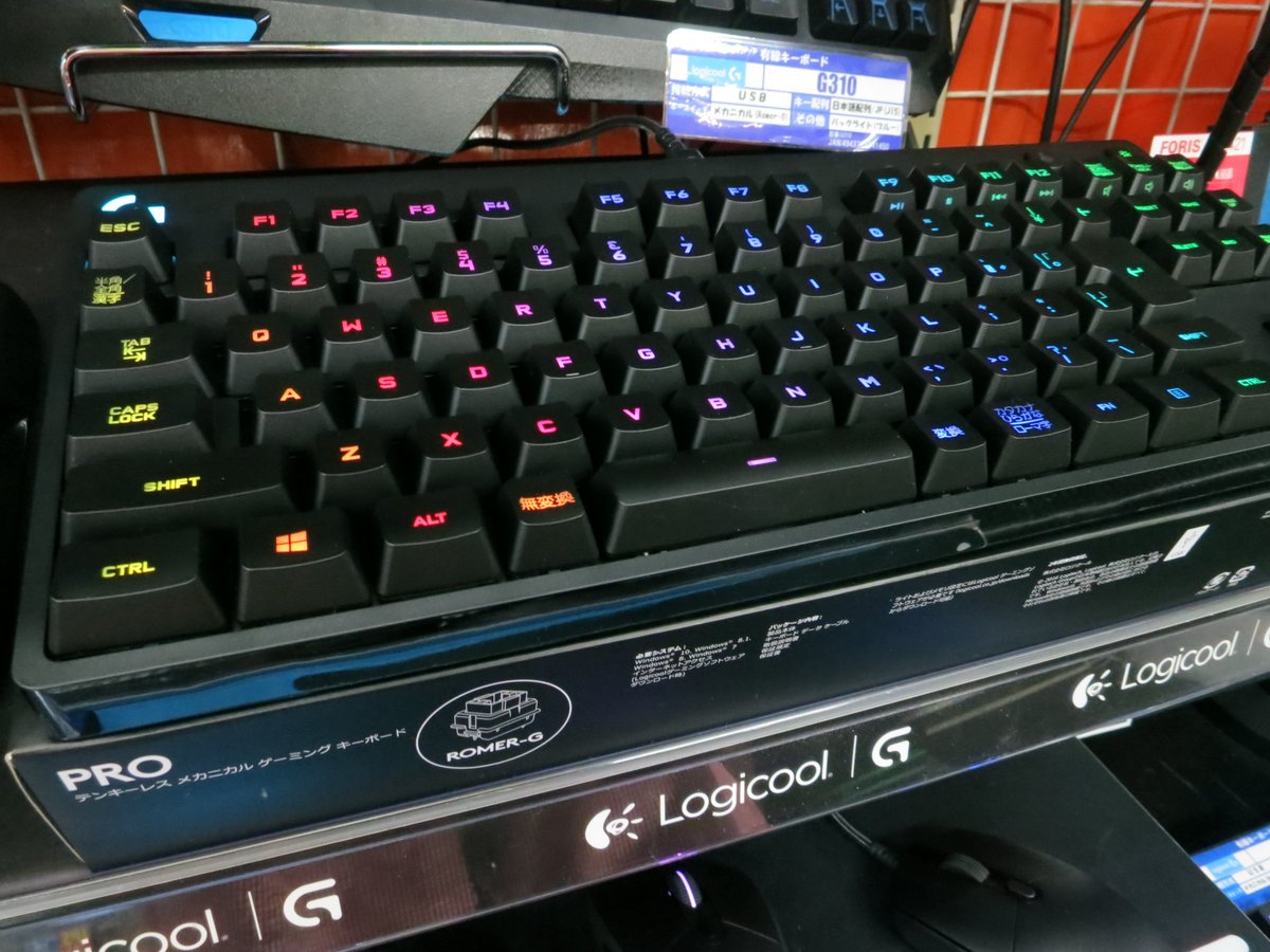 Tsukumo Ex ツクモex V Twitter Logicool G Pro G Pkb 001 キーボード 税別 14 630円 Romer G スイッチを搭載し 人気のg810を踏襲したデザインのテンキーレスゲーミングキーボードです 持ち運びを想定したケーブル着脱機構を搭載しています T