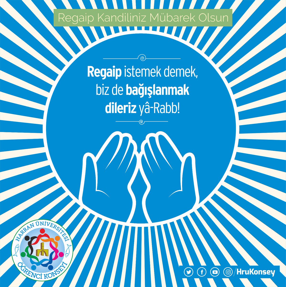Regaip istemek demek, bizde bağışlanmak isteriz yâ-Rab.
Regaip Kandiliniz mübarek olsun