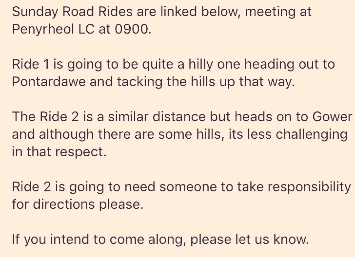 Ride 1: strava.com/routes/3127275. Ride 2: strava.com/routes/8077765