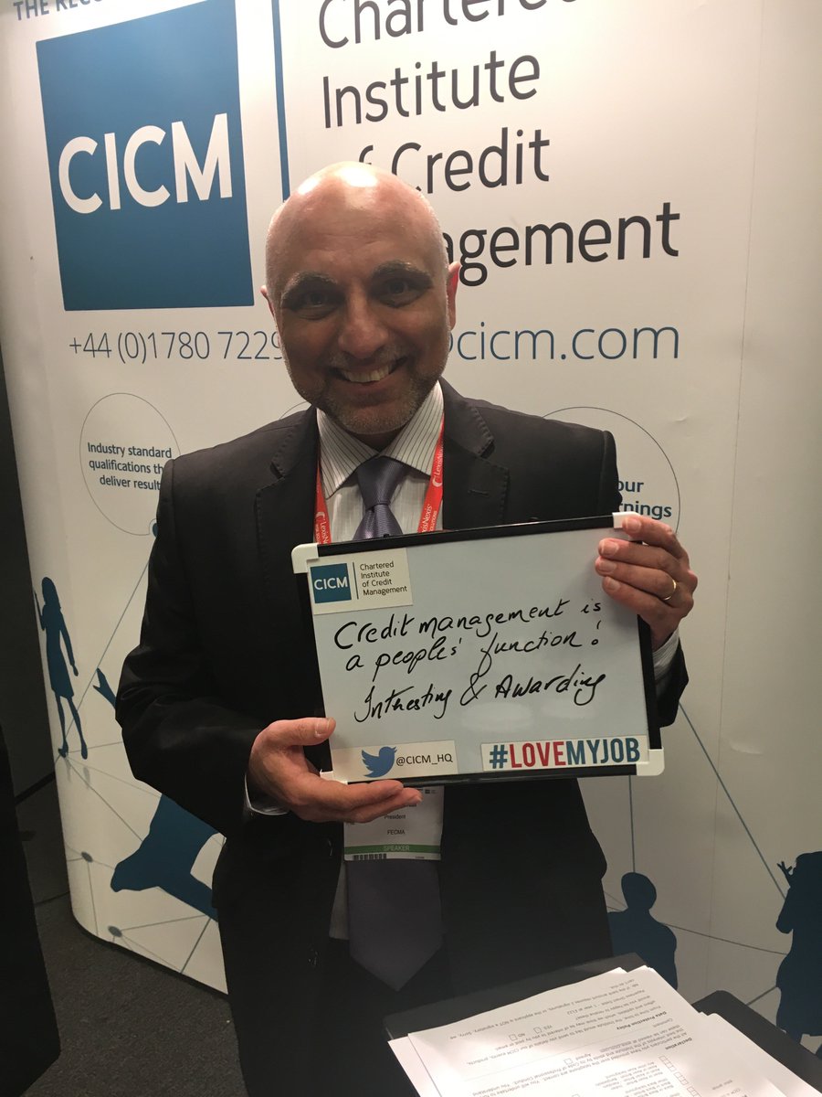 Josef Busuttil Malta Institute loves education <a href="/CICM_HQ/">Chartered Institute of Credit Management</a> #creditsummit #lovemyjob