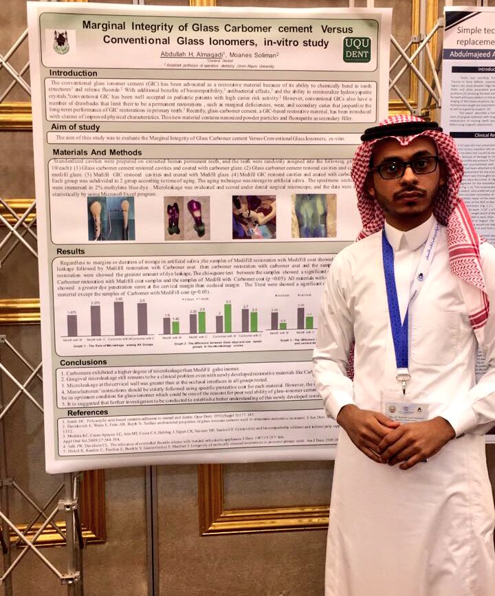 uqudent's tweet photo. من مشاركات طلاب وأطباءالامتيازبأسنان أم القرى في مؤتمرمكة الدولي لطب الأسنان بملصقات علمية:د.عبدالواحد حمصي، د.يوسف الفيفي،د.عبدالله الصالحي https://t.co/UzBdRc77h5