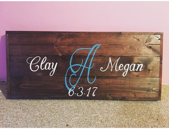 MeganLAshworth's tweet photo. Board for the ceremony & our guest book is now completed & I'm so ready for our wedding to be here! Sadly have lots to do still.. #65Days2Go https://t.co/eKAMlXAt9f