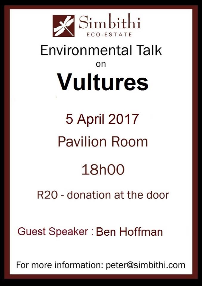 SimbithiEcoEstate (@simbithieco) on Twitter photo A reminder to all our residents to join the informative Vulture Environmental Talk <a href="/SimbithiSA/">Simbithi CountryClub</a> A reminder to all our residents to join the informative Vulture Environmental Talk <a href="/SimbithiSA/">Simbithi CountryClub</a>