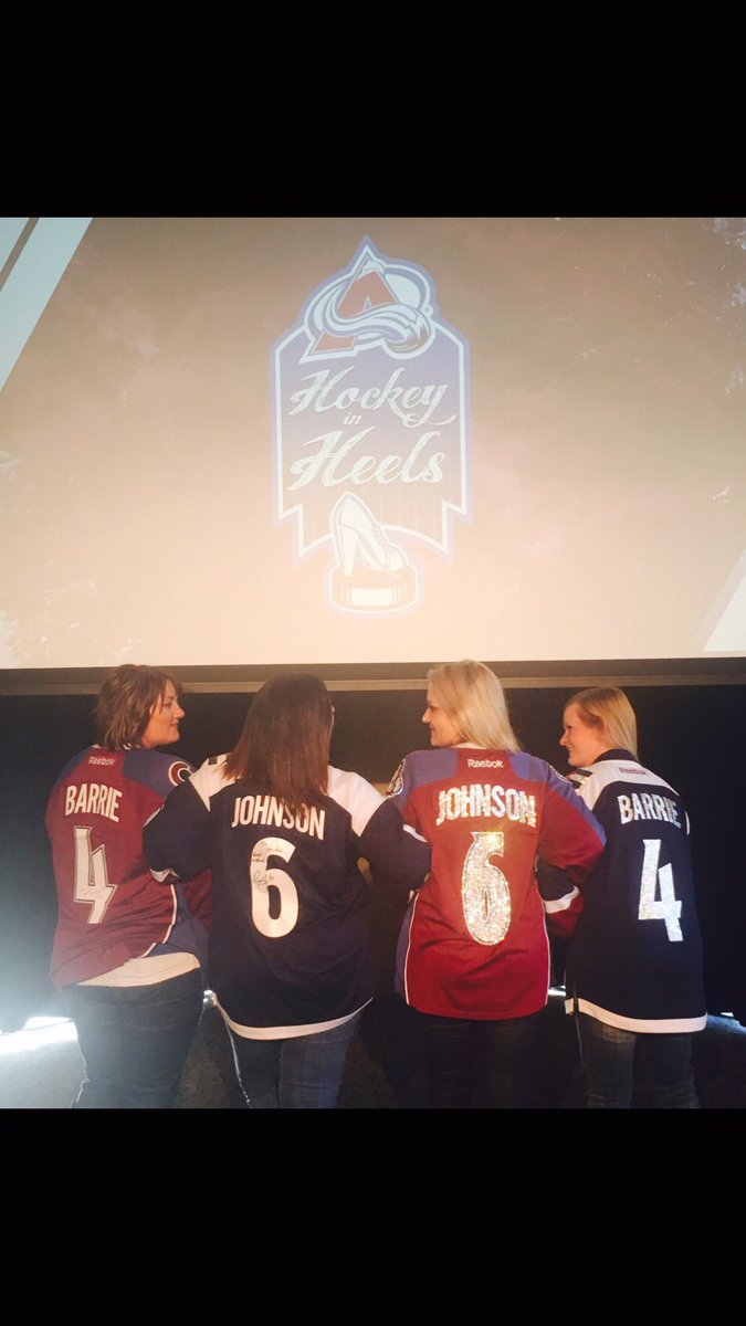 lvs2rdhrses's tweet photo. Such a great time with these beauties at #HockeyInHeels β€οΈ #Avs #EJ #TBeauts #FanClub #LoveOurTeam @6ErikJohnson @tysonbarrie @Avalanche https://t.co/kQian8Sbf3