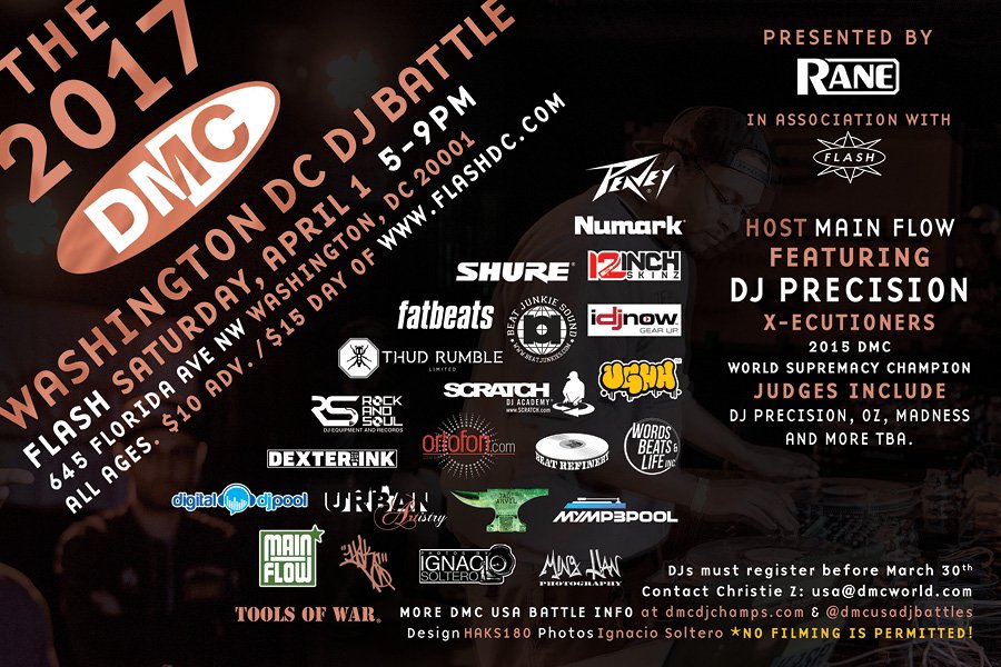 DMCUSADJBattles's tweet photo. April 1: DMC DC DJ Battle @ughhdotcom @DMC_DJ_Champs @toolsofwarjams @DigitalDJPool @DJQbert @ortofon @OpenFaders https://t.co/acMjJkkOat https://t.co/KPF3XWXNw1
