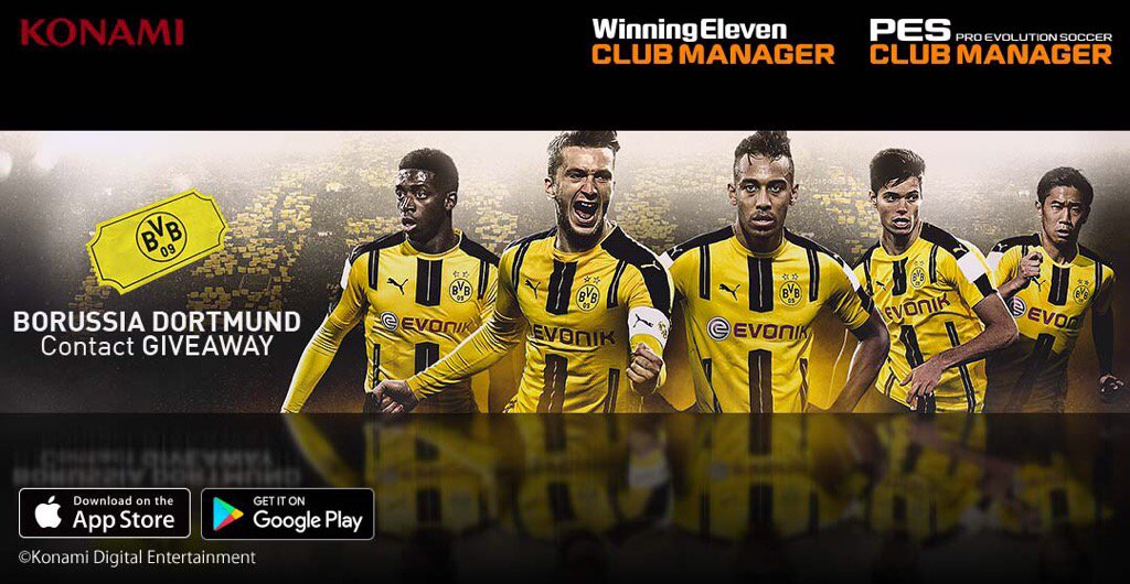FREE Borussia Dortmund scout contact giveaway is underway! konami.jp/pescm