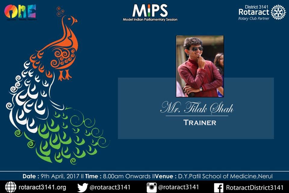 Rotaract3141's tweet photo. Presenting the trainer for #MIPS17

Mr.Tilak Shah.

#Rotaract #RotaractMumbai https://t.co/mauzy8yyD0