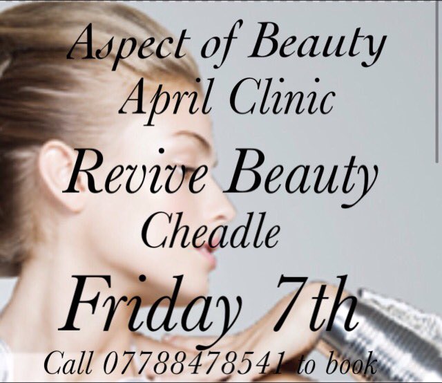 almedicalwell's tweet photo. Only PM availability remains Call and book today to ensure your appointment #busy  #nurse #prescriber #safetyinbeauty @ReviveBeauty_ https://t.co/v86yzWPKi9