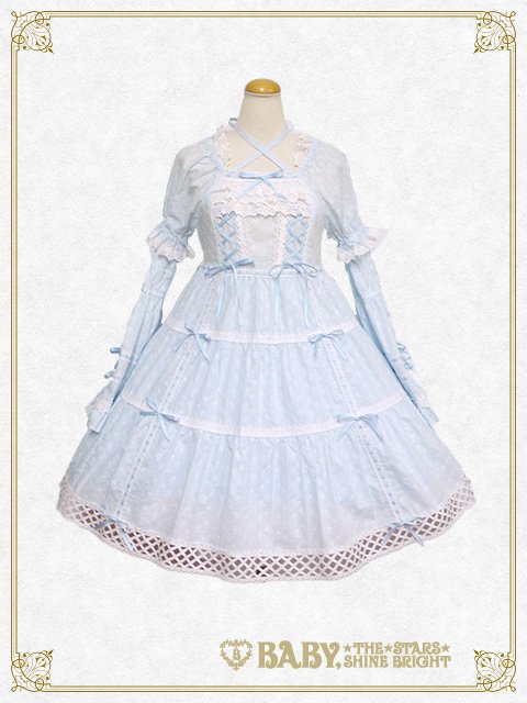 ☆BABY新作情報☆】はわせドールワンピース&ヘッドドレスのサックスの