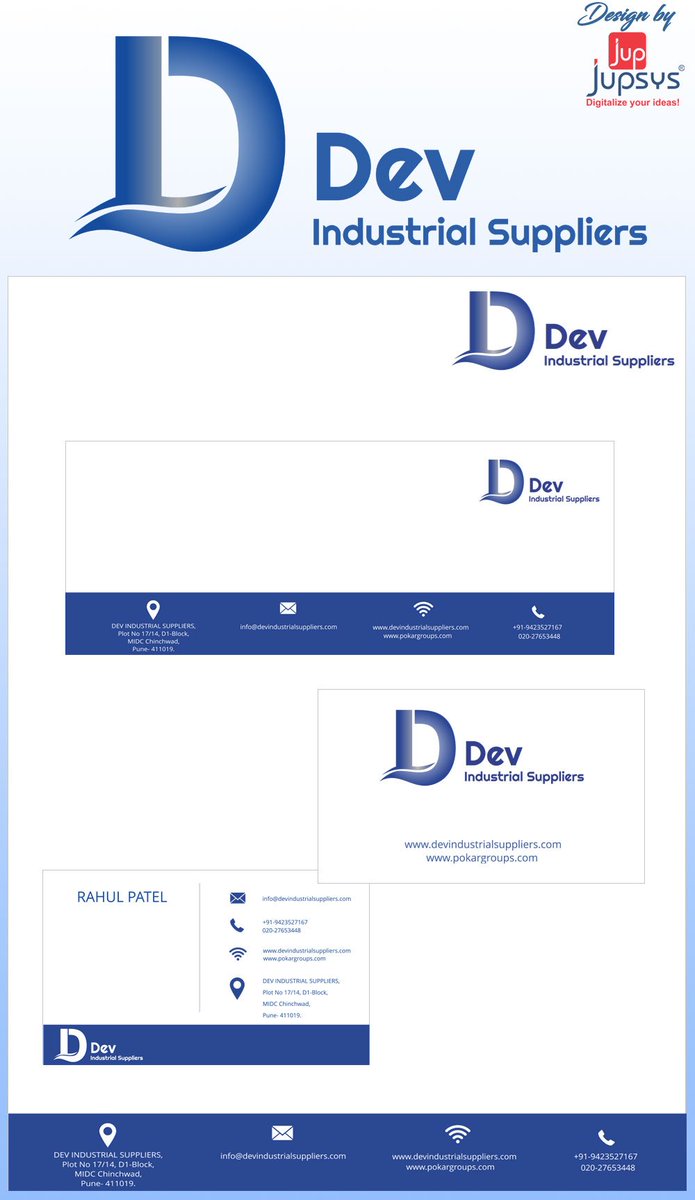 jupsysinfotech's tweet photo. Check this #logo #businesscard #letterhead and #postcard - Design by #jupsysinfotech. Mr. Chhabhaiya Deepak : +91-735998100 #devindustrial https://t.co/9ApuInugrc