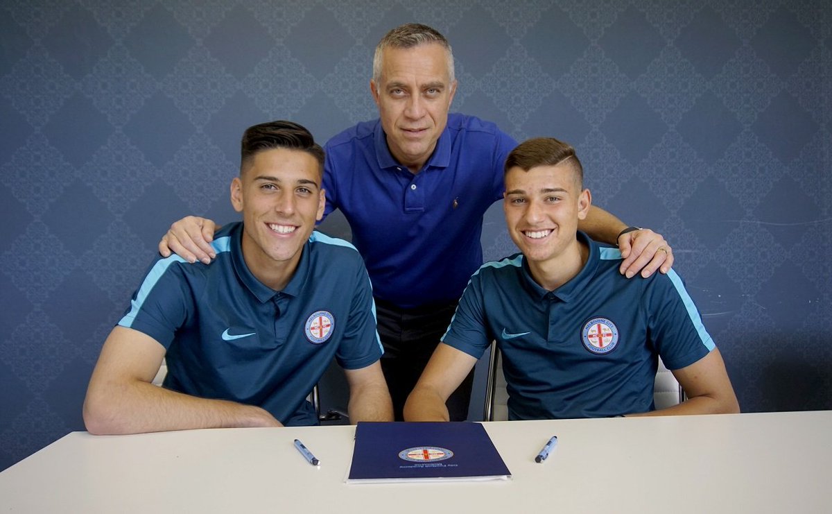 MelbourneCity's tweet photo. We're pleased to welcome Dylan Pierias, Denis Genreau and James Delianov to the Senior team! #together
๐ฐ https://t.co/y1BPapJgb3 https://t.co/zcYsz4rest