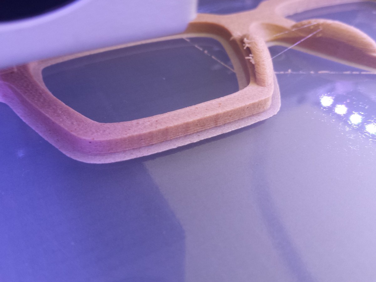 Openfil_'s tweet photo. Need some special for a weekend. Print wooden glasses. Made of #Fillamentum Timberfill Ligth WoodTone. Print temp. 180C, print speed 40 mm/s https://t.co/WVuEiGzfDb