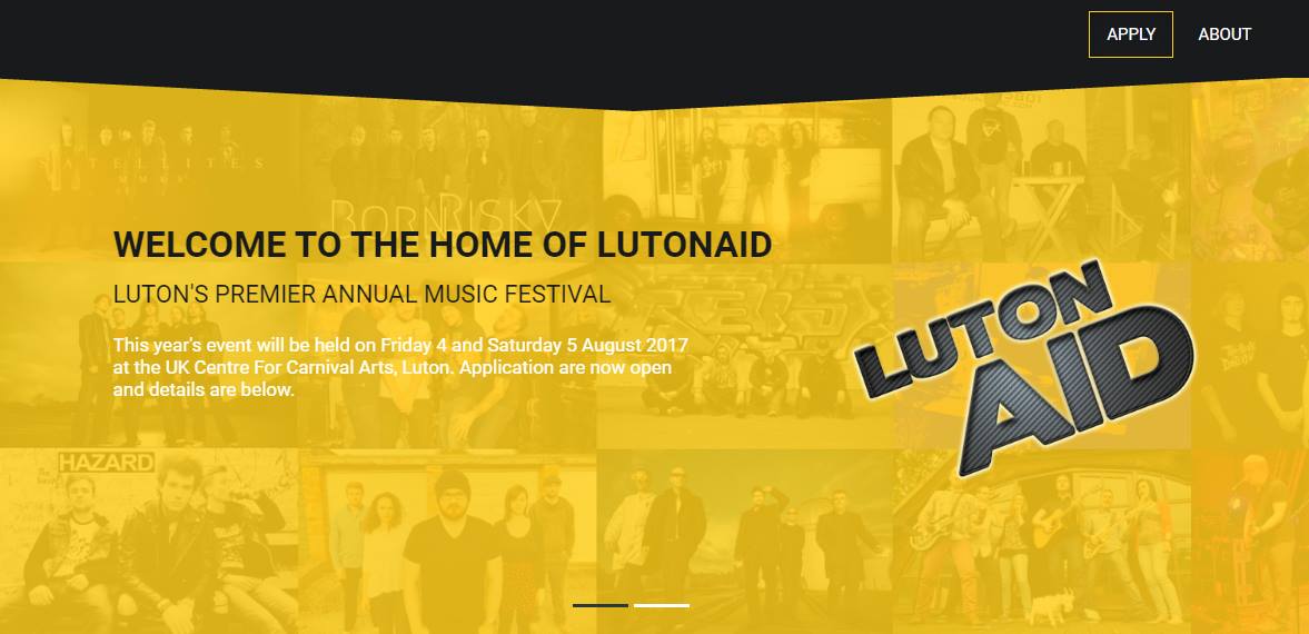 LutonAid applications close on 31 March. Two days left to apply! www.lutonaid.com #luton #la2017 #lutonaid #livemusic #lama