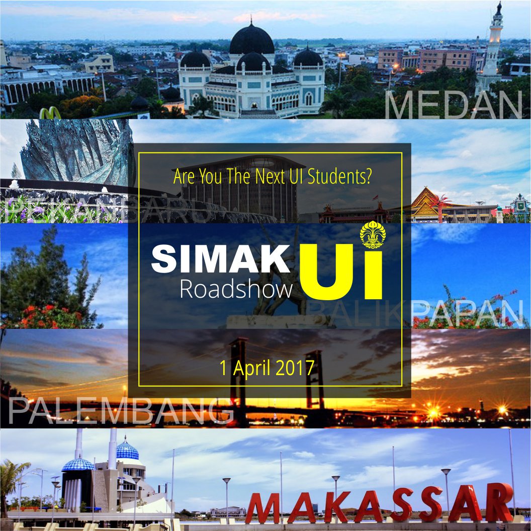3) Masih bingung pilihan jurusan di UI?
belum paham beda S1 Reguler &amp; Paralel?
Yuk datang ke <a href="/SIMAK_UI/">SIMAK_UI</a> Roadshow! ui.id/roadshow