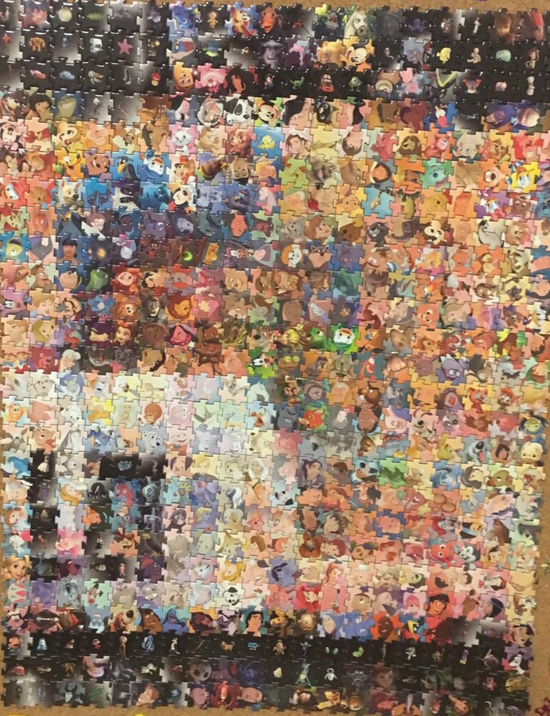 donaldl_looove's tweet photo. モザイク写真の内容は元彼だけど、ディズニーの��ャラクターでできてるパズルかわいすぎるから一人暮らしの部屋に持ってきた(ﾉ)ﾟ∀ﾟ(ヾ) https://t.co/X6krQLCDQx