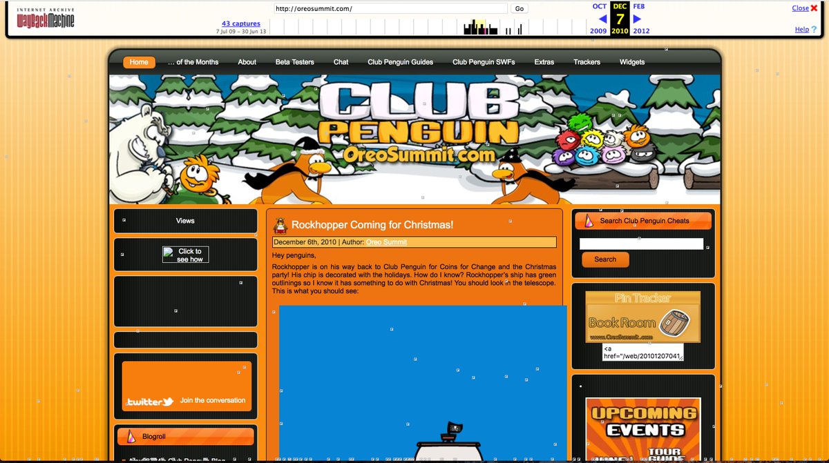 OreoSummit's tweet photo. For the last time, goodbye Club Penguin. You shaped who I am today, and for that, I'm eternally grateful. Thanks for the memories. https://t.co/xyhclvr63f