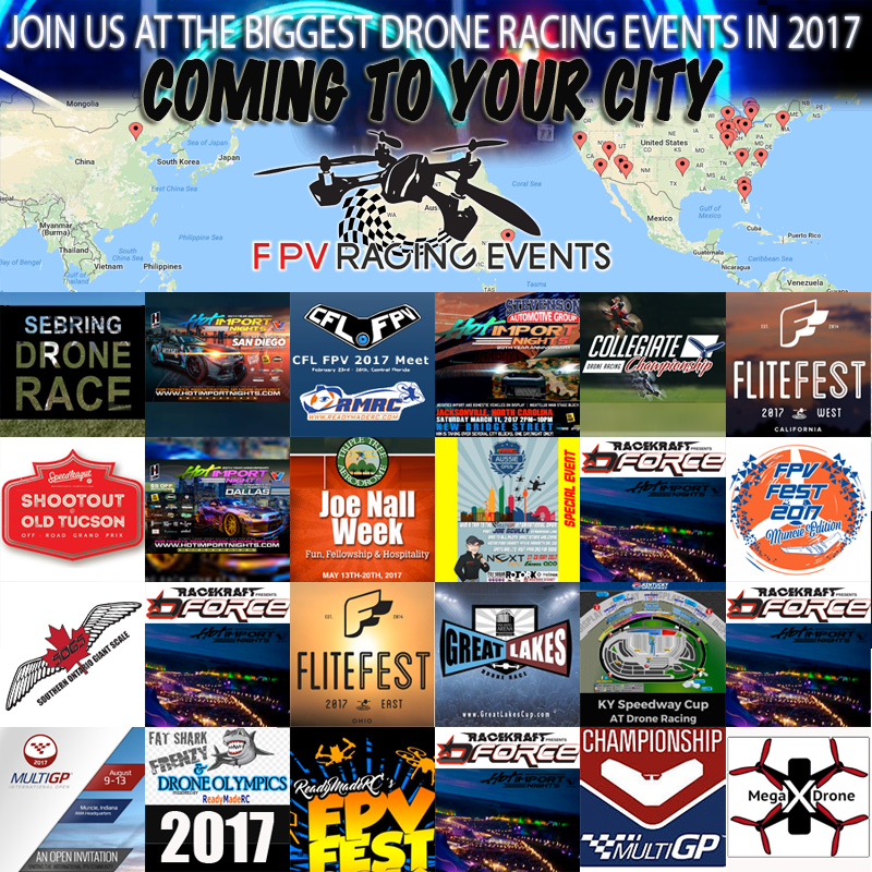 FPVracingevents's tweet photo. Texas, Cali, Florida, Canada, Australia, China... and more to be added! Check out our 2017 #DroneRacing Schedule at https://t.co/aCy5Qtde8O https://t.co/uqmBy1lL4p