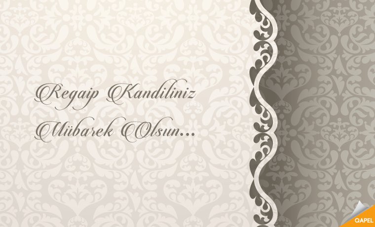 Regaip Kandiliniz Mübarek Olsun