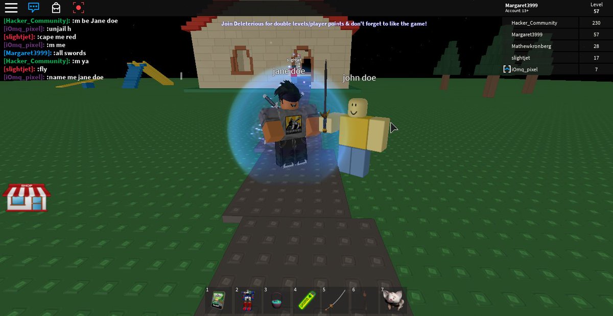 Margaret On Twitter I Met John Doe And Jane Doe In Roblox March 18 0 0 - roblox john doe image