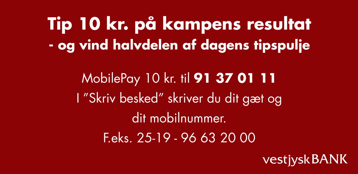 "TIP &amp; VIND" med vestjyskBANK til aftens kamp mod Skanderborg. Vi ses i Green Sports Arena #ringkøbinghåndbold #rinsbh #dameligaen