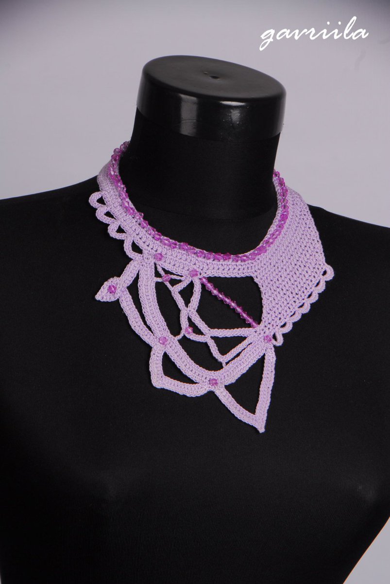 gavriila_etsy's tweet photo. Clearance Sale Crochet bib,Crochet jewelry,Purple necklace,Elegan… https://t.co/ZcUquv00TI #crochet #ElegantNecklace https://t.co/wlXNSEZgVA