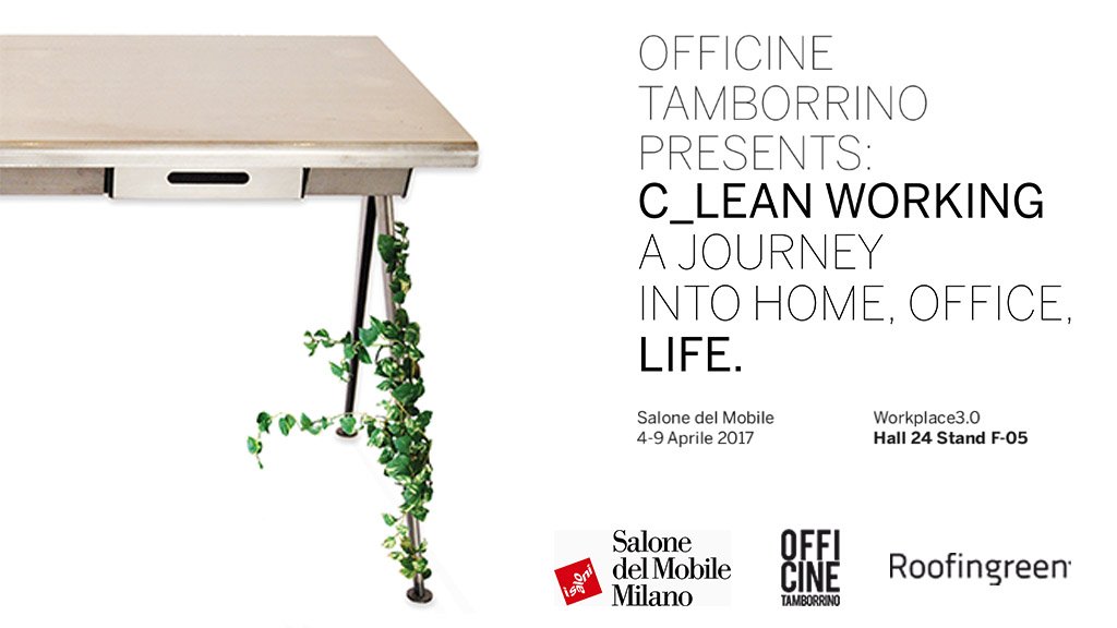 Roofingreen al #SalonedelMobile con <a href="/officineOT/">Officine Tamborrino</a> per il "C_Lean Working: a journey into home, office, life" #iSaloni bit.ly/2ob6K2G
