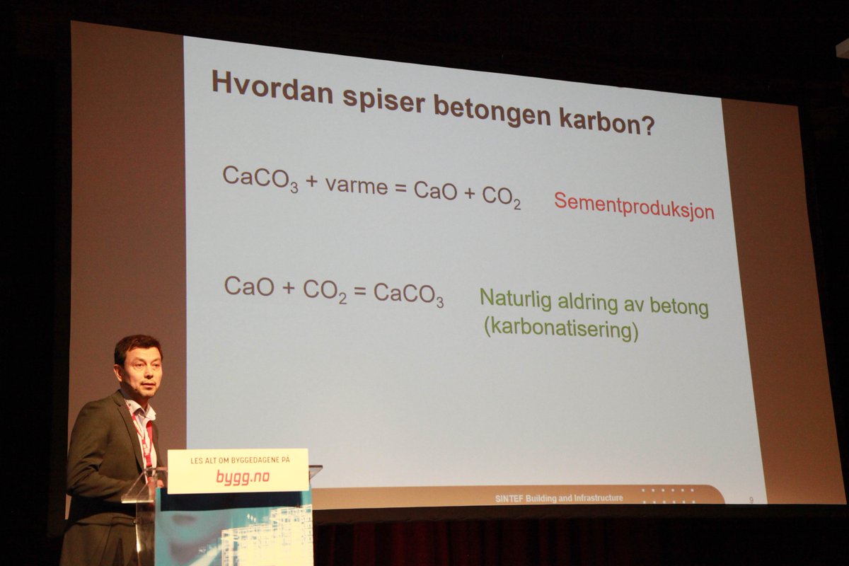 Miljøvennlig betong spiser karbon til frokost, forteller Christian Engelsen i SINTEF og Hernan Mujica i Velde. #Byggedagene