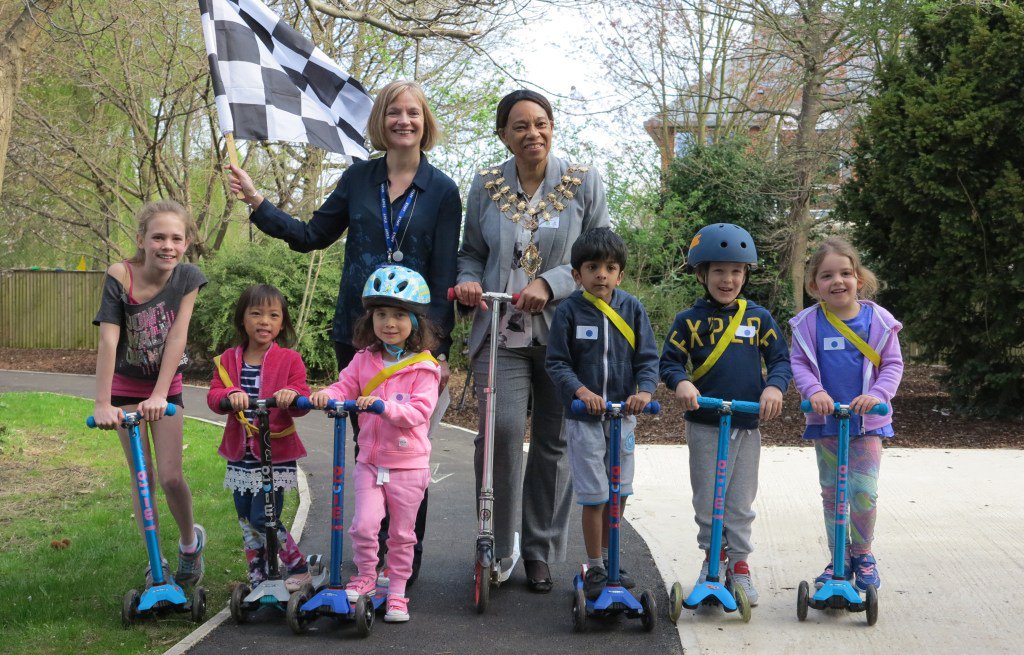 Merton_Council's tweet photo. New scooter park is a UK first for Merton children https://t.co/o8w6JeOFKR https://t.co/fTuBBXlSFy