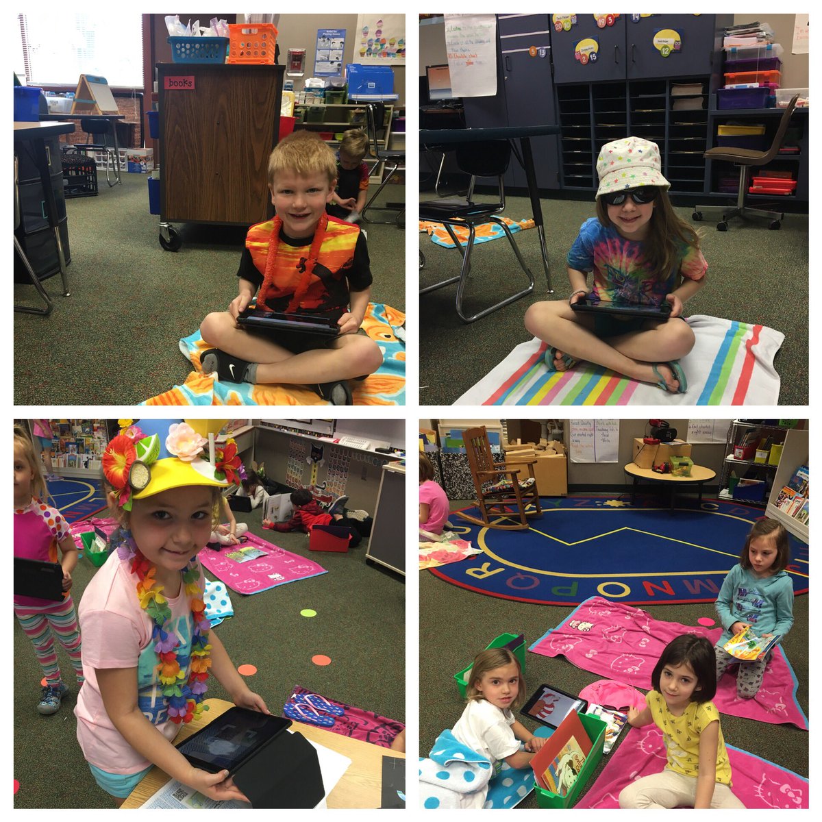 MrsWhitesStars's tweet photo. Kindergarten is reading at the beach on our IPads! @ForestDaleElem #amplifyccs https://t.co/WM2P3nLZhr