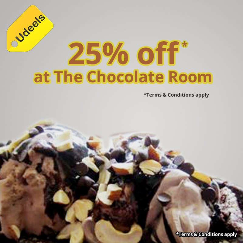 Udeels_India's tweet photo. 25% OFF only at #TheChocolateRoom, Hi-Tech City! Grab it - https://t.co/hP3rbNGVDs ! #HiTechcitydeals! #OffersForShoppers #Deals #nearby https://t.co/urr92a9QrU