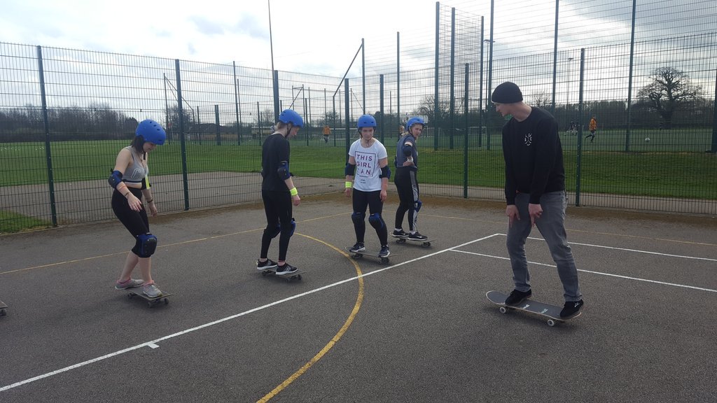 QESportsMaker's tweet photo. @AoC_Sport @QESFC @ThisGirlCanUK @thisgirlcanqe Awesome skateboarding session at the festival today https://t.co/W9mhgHcBnW