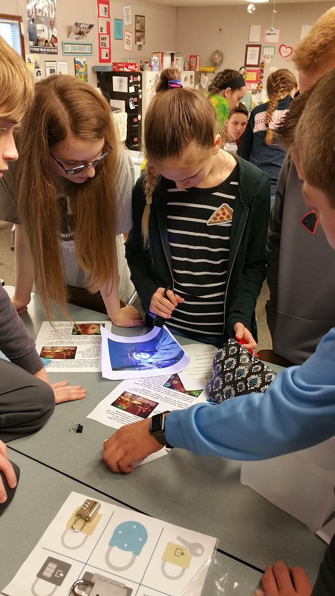 crazycutshall's tweet photo. Work together, think critically, ignore extraneous info, &amp; save the planet? YES!👍 #breakoutedu @BCSDigitalLearn @BuncombeSchools @BCS_AIG https://t.co/EpyM3fksJR