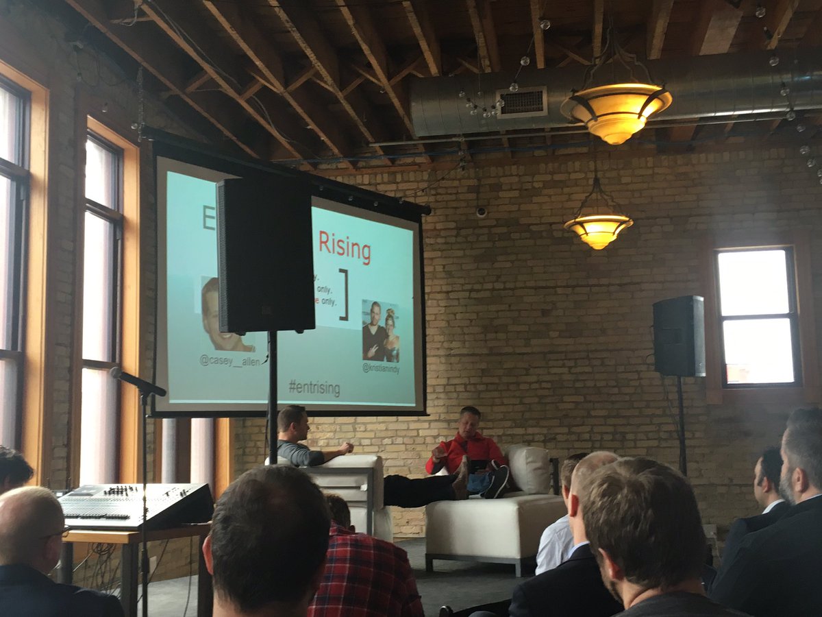 marcneri's tweet photo. #IndyTech meets #MinnTech with @kristianindy @highalpha kicking-off #entrising with @casey__allen this morning! https://t.co/VwBM7zg0pQ