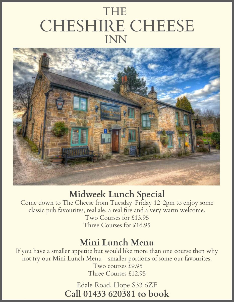 Midweek specials and mini 2/3 course lunches - Tues-Fri 12-2pm. A great deal and a reason to meet up with friends!
